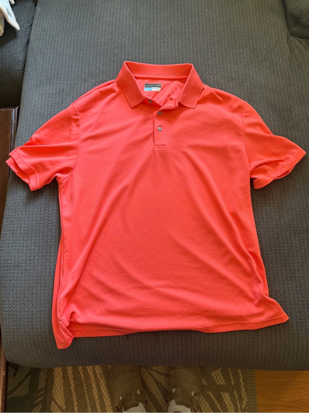 PGA Tour Men's Coral Polo Shirt